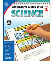 Carson Dellosa 1st Grade Interactive Notebooks, Reproducible Workbook Covering Physical, Space, and Earth Science