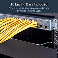 StarTech.com 1U Horizontal Cable Lacing Bar for 19in Racks