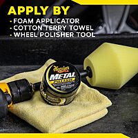 Meguiar's G211606 Metal Polish, Safe for All Uncoated Metals, Removes Stains and Swirls for a Quick and Easy Clean
