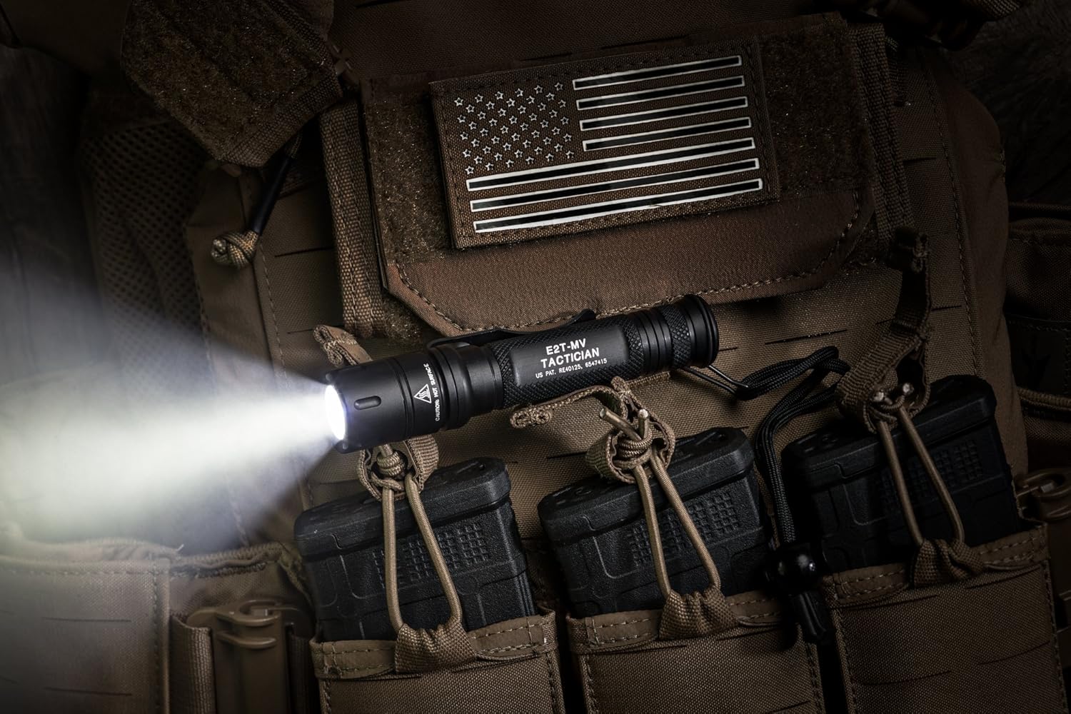 SureFire E2T-MV Tactician High-Output LED Flashlight with Maxvision, Black
