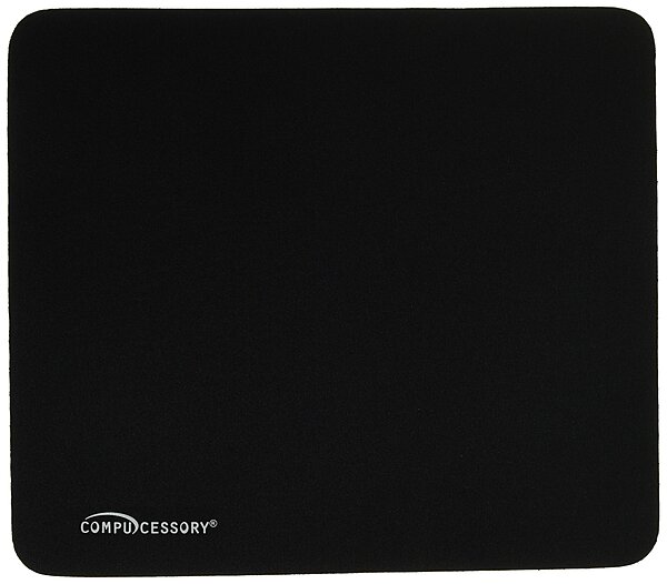 Compucessory Smooth Cloth Nonskid Mouse Pads, 23617