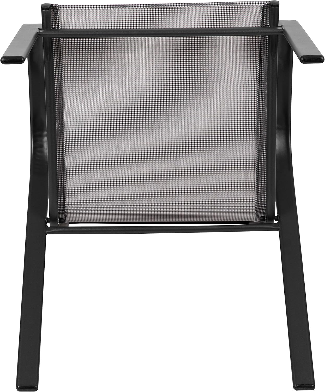 FLASH FURNITURE Brazos Series Outdoor Stackable Patio Chairs with Flex Comfort Material