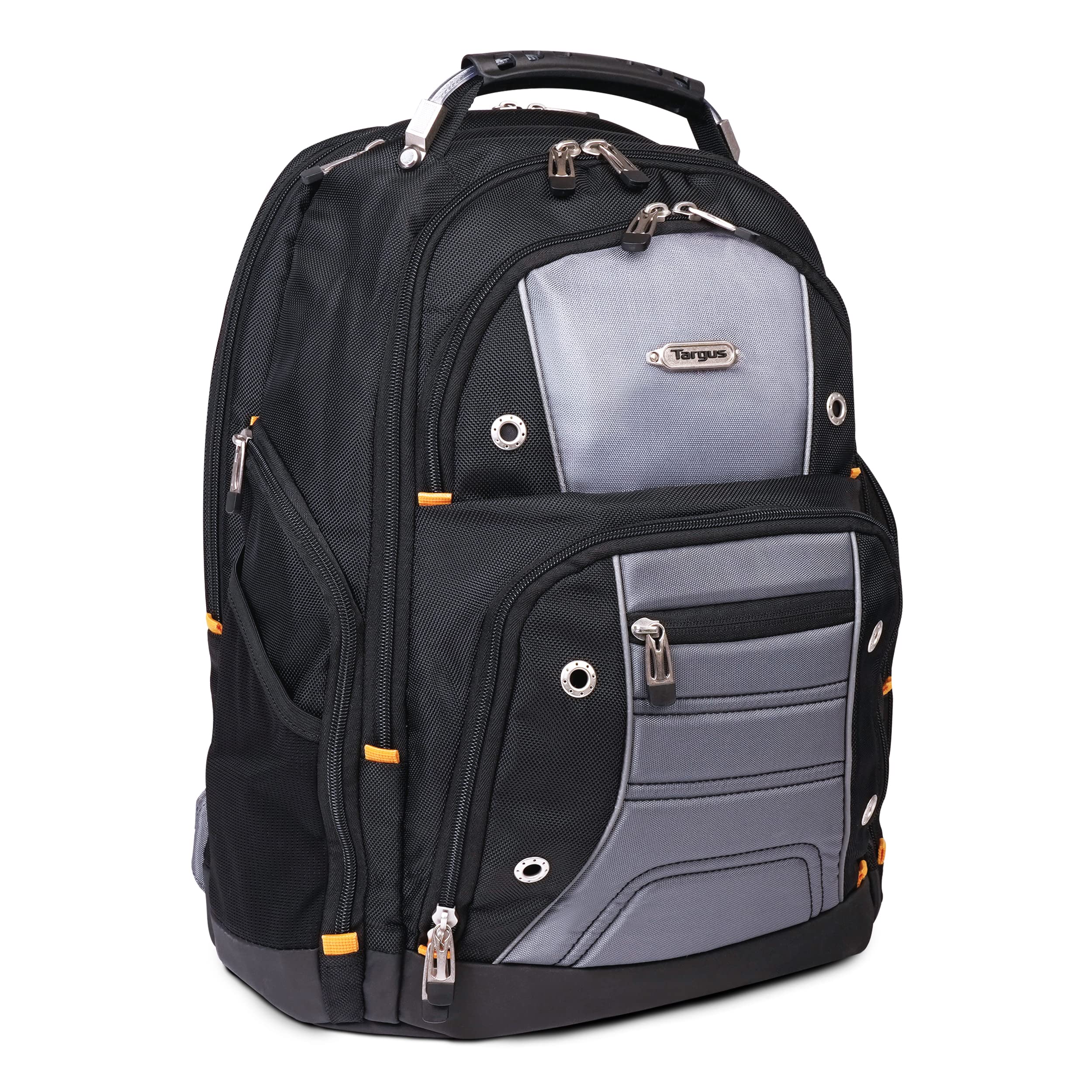 Targus Drifter II Laptop Backpack, Black/Gray – Backpack for Men for Business and Travel, Durable Water-Resistant Material