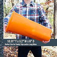 SABRE Frontiersman Bear Safe Food Storage Container, 11.86-Liter Storage Capacity, Locking Lid, Water and Airtight