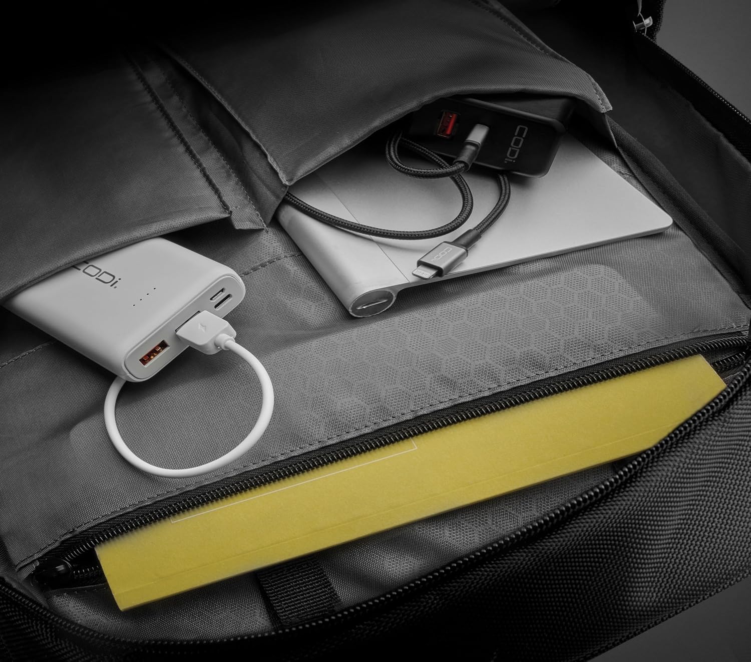 CODi Fortis 16" Laptop Backpack – Eco-Friendly Business Backpack with USB Charging Port, Recycled Materials