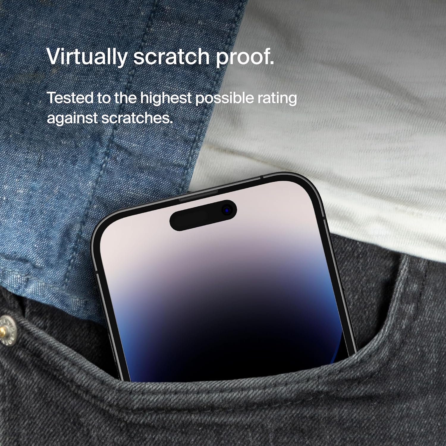 Belkin Tempered Glass Screen Protector for iPhone - Easy Align Tray