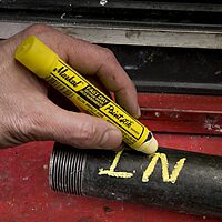 Markal 82730 Fast Dry Paintstik Solid Paint Marker, Fine Size, White (Pack of 12)