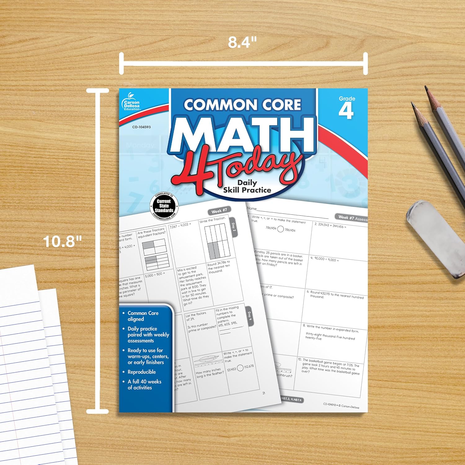 Common Core Math 4 Today, Grade 4 (Common Core 4 Today) (Volume 7)