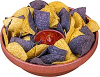 Nostalgia Taco Tuesday 10-Inch Tortilla Chip & Salsa Bowl, Perfect For Potato Chips, Pretzels, Veggies, Ranch, Guacamole