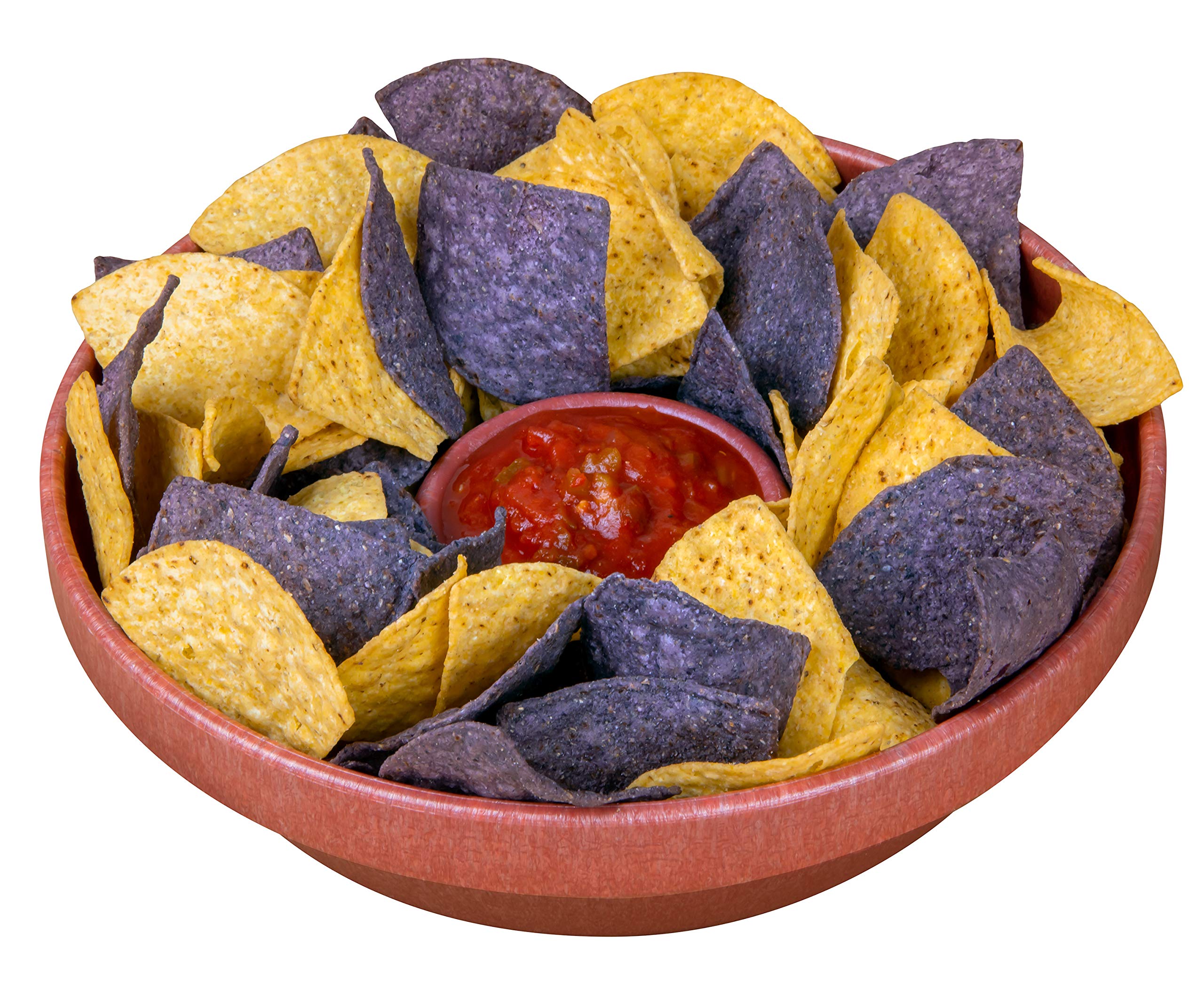 Nostalgia Taco Tuesday 10-Inch Tortilla Chip & Salsa Bowl, Perfect For Potato Chips, Pretzels, Veggies, Ranch, Guacamole