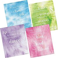Barker Creek Set of 4 Inspirational 8 x 10 Art Prints