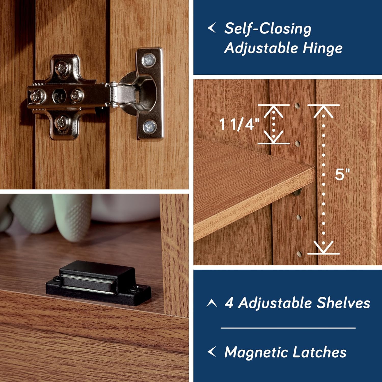 Sauder Select Storage Cabinet with Adjustable Shelves