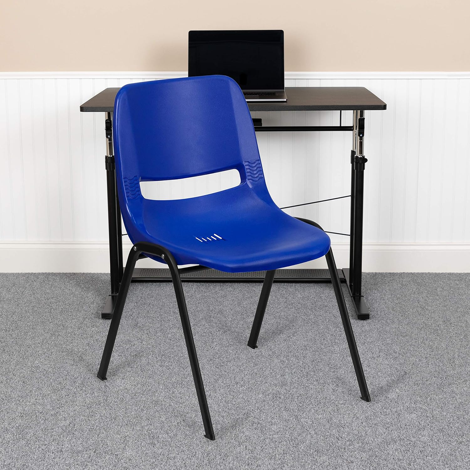 Flash Furniture HERCULES Ergonomic Shell Stack and Tablet Arm Chair