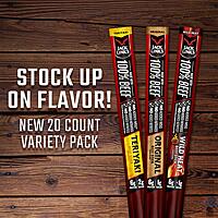 Jack Link's Beef Sticks, Original – Protein Snack, Meat Stick with 6g of Protein, Made with 100% Beef, Individually Wrapped Beef Snack Sticks – 0.92 Oz. (20 Count) (Pack of 2)