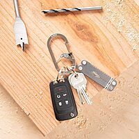 Nite IZE G-Series SlideLock Dual Chamber Stainless Steel Carabiner Keychain