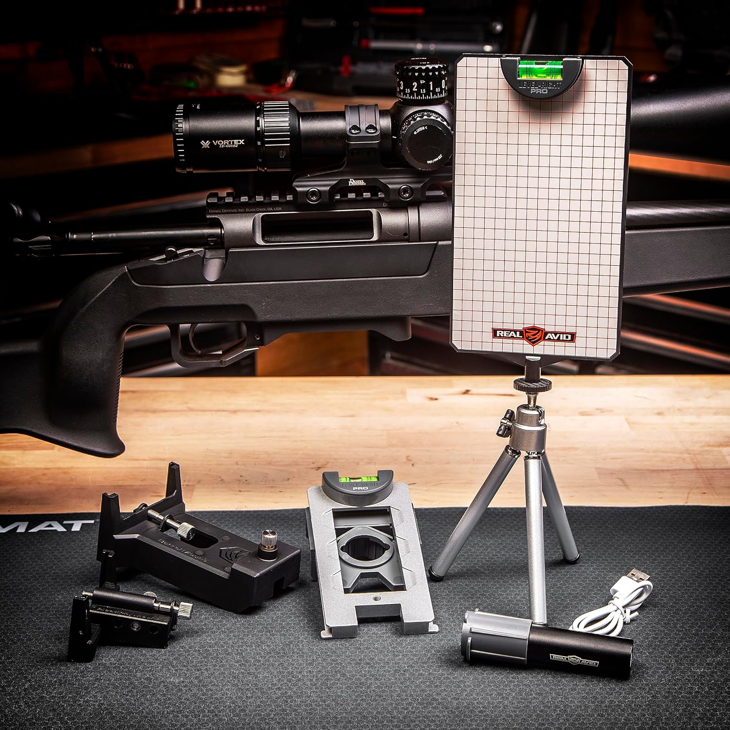 Real Avid Scope Leveling Kit & Precision Scope Level System, Complete Scope Mounting Kit for Mounting