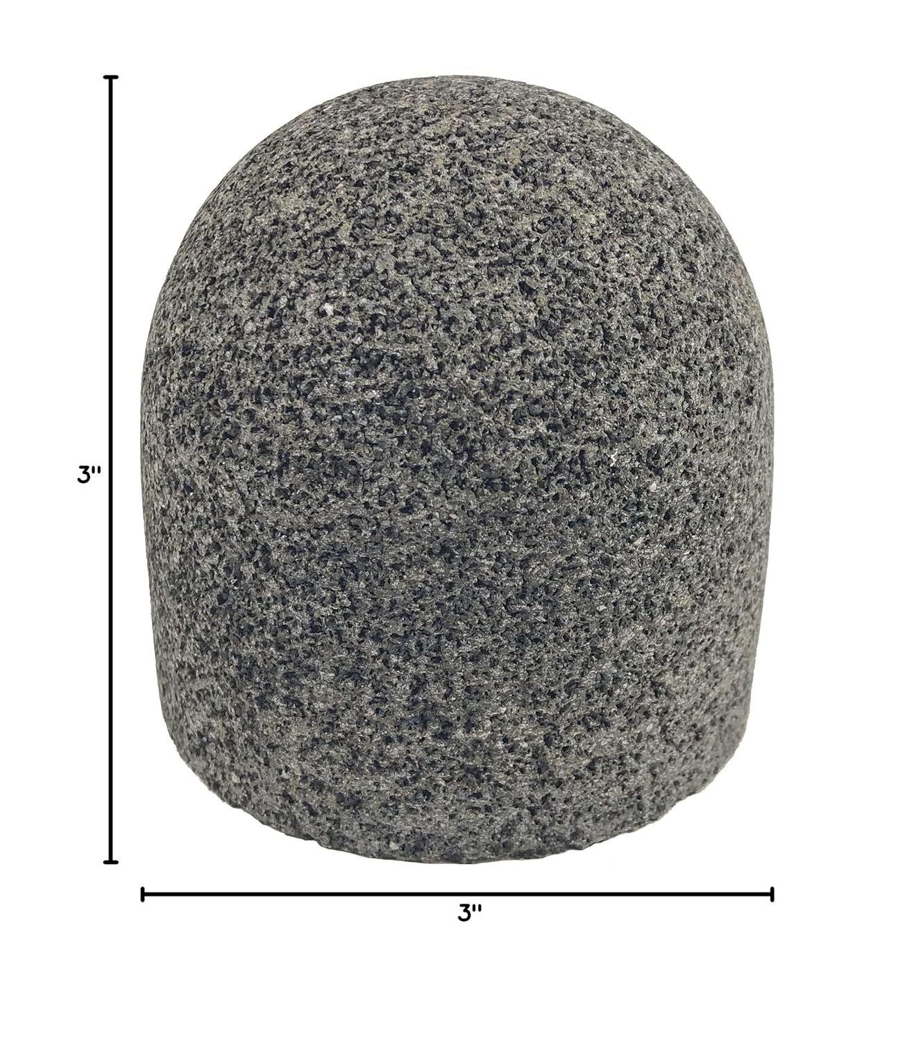 Weiler 68331 TIGER AO TYPE 18R Round Tip Portable Grinding Plug, A24-R, 3" X 3" X 5/8-11, (Pack of 12)