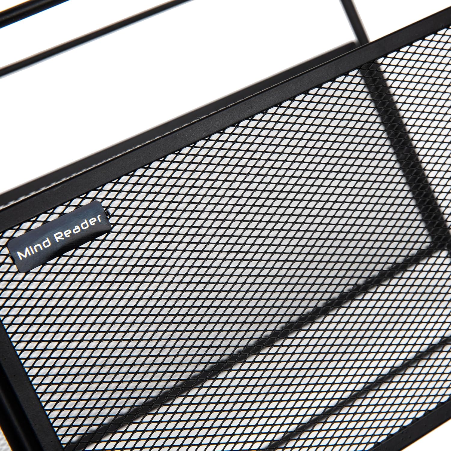 Mind Reader Hanging File Folder Organizer, Desktop Organizer, Metal Mesh, 13" L x 9.75" W x 10.25" H