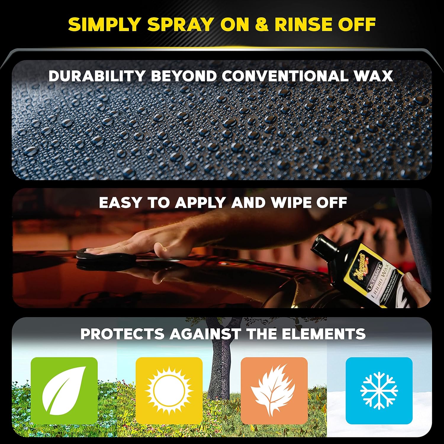 Meguiar's Ultimate Liquid Wax, Improved Liquid Car Wax Formula for Durable Protection that Shines