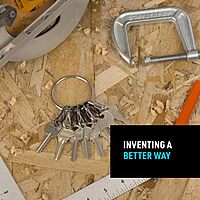 Nite Ize BigRing Steel S-Biner - Key Holder with Carabiners - Heavy-Duty Organizer with Black & Stainless Steel S-Biners - Key Ring & Keychain Accessories