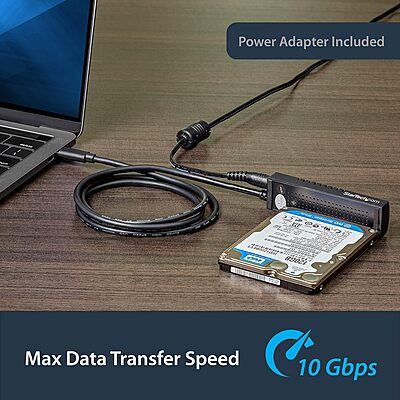 StarTech USB 3.1 (10Gbps) to SATA Adapter Cable for 2.5/3.5 Drives