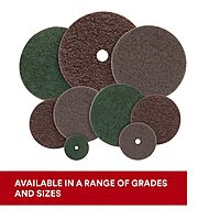 3M Scotch-Brite SE Surface Conditioning Disc, Hook and Loop, Aluminum Oxide, Medium, Heavy Duty, Durable, 4 1/2 In x No Hole