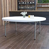 Flash Furniture Elon Round Plastic Folding Event Table