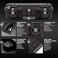 NANUK 909 Hard Case with Custom Foam Insert for Glock (12.6” x 9” x 4.4”)