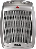 Lasko Desktop Electric Ceramic Space Heater with Adjustable Thermostat, 2 Heat Settings and Fan Only Mode, 9.2 Inches
