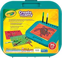 Crayola Create & Carry 2-In-1 Lap Desk & Carry Case 75 Pcs Set