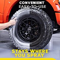 Meguiar's Hot Shine Tire Foam - High Goss Tire Shine That Cleans, Shines, and Protects in One, Deep