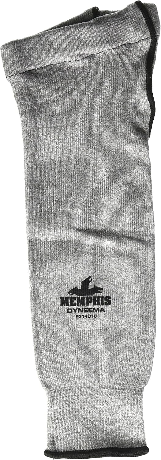 MCR Safety 9314D10 14" Long CPPT Level 2 10 Gauge Dyneema Sleeve (1) with Gusset and Black Trim