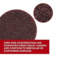 3M Scotch-Brite SE Surface Conditioning Disc, Hook and Loop, Aluminum Oxide, Medium, Heavy Duty, Durable, 4 1/2 In x No Hole