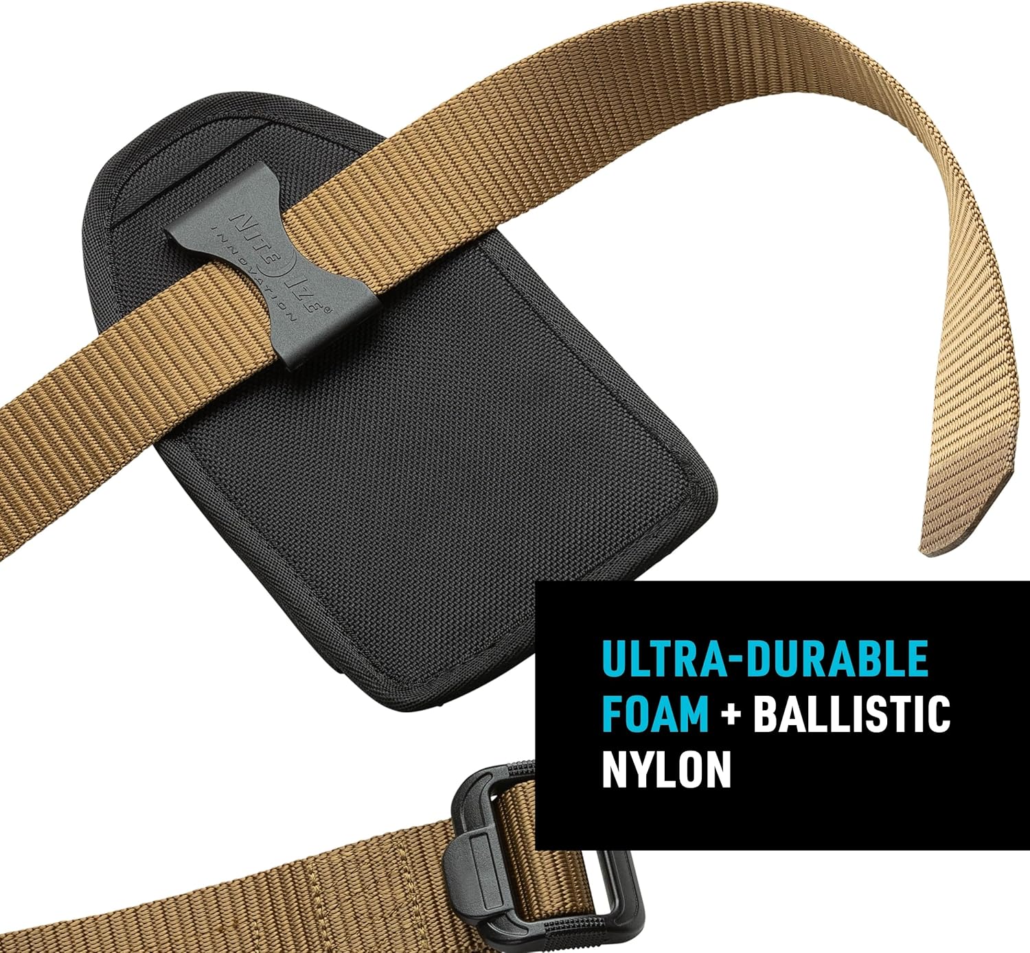 NITE IZE Clip Case Hardshell Universal QuickSlide Holster Protective Open Top Phone Holster with Belt Clip