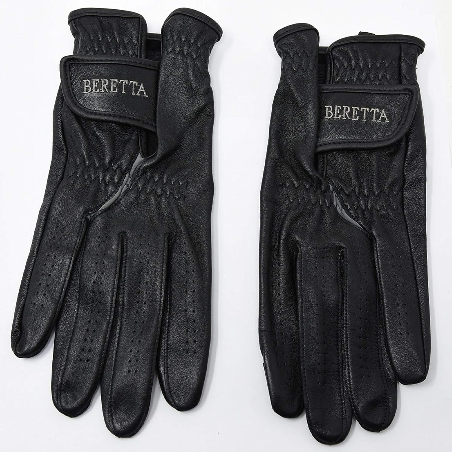 BERETTA Unisex Leather Shooting Gloves with Touch-Screen Compatible Index Finger