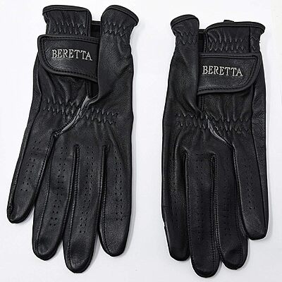 BERETTA Unisex Leather Shooting Gloves with Touch-Screen Compatible Index Finger