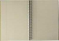 Nature Saver Hardcover Notebook, 8-1/4 x 5-7/8 in, Twin Wire, 80 Sheets (20205)