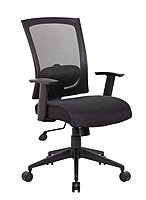 Boss Office Products Mesh-Back Task Chair, Black