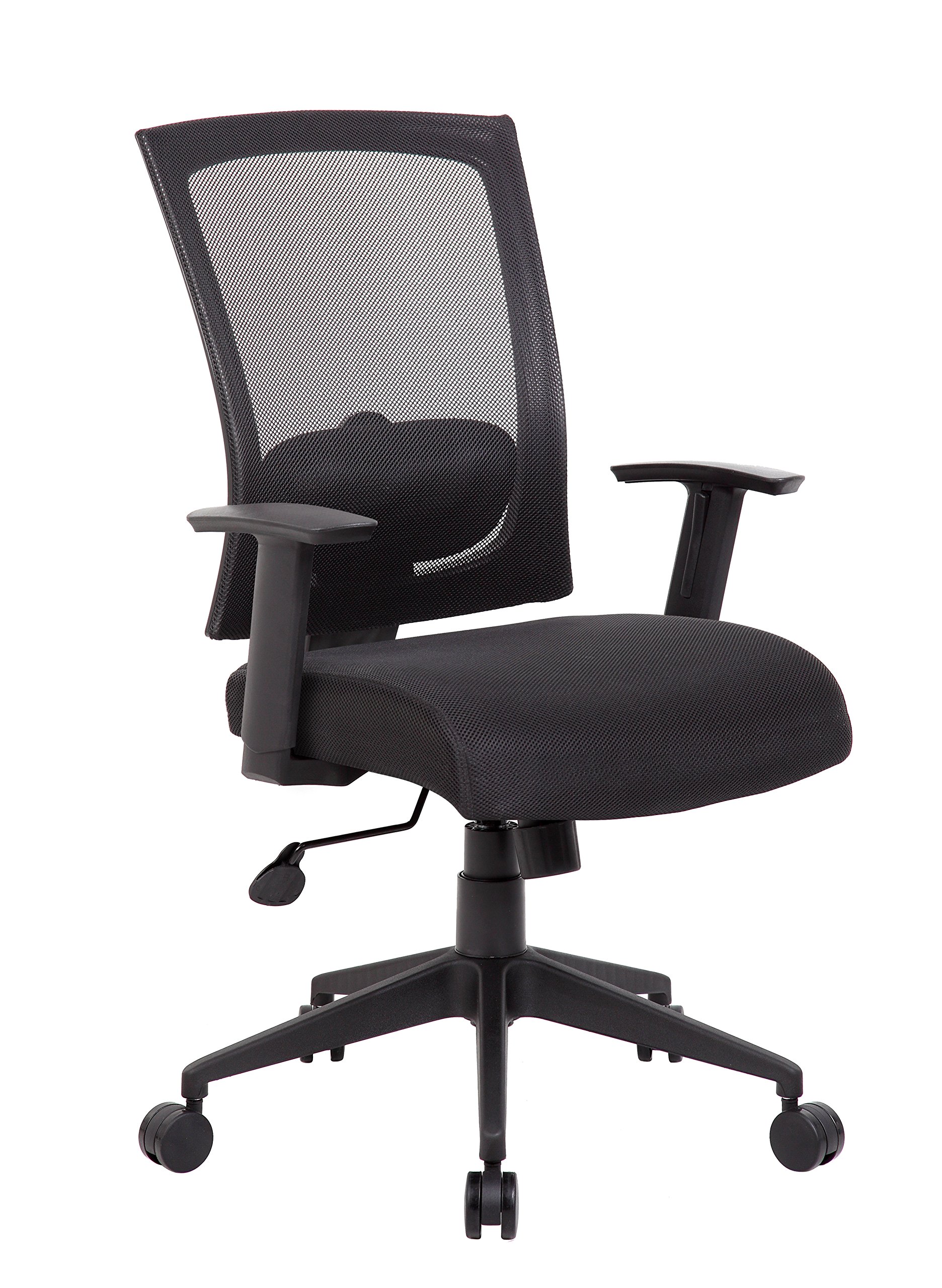Boss Office Products Mesh-Back Task Chair, Black