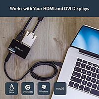 StarTech.com USB 3.0 to HDMI / DVI Adapter - 2048x1152 - External Video & Graphics Card