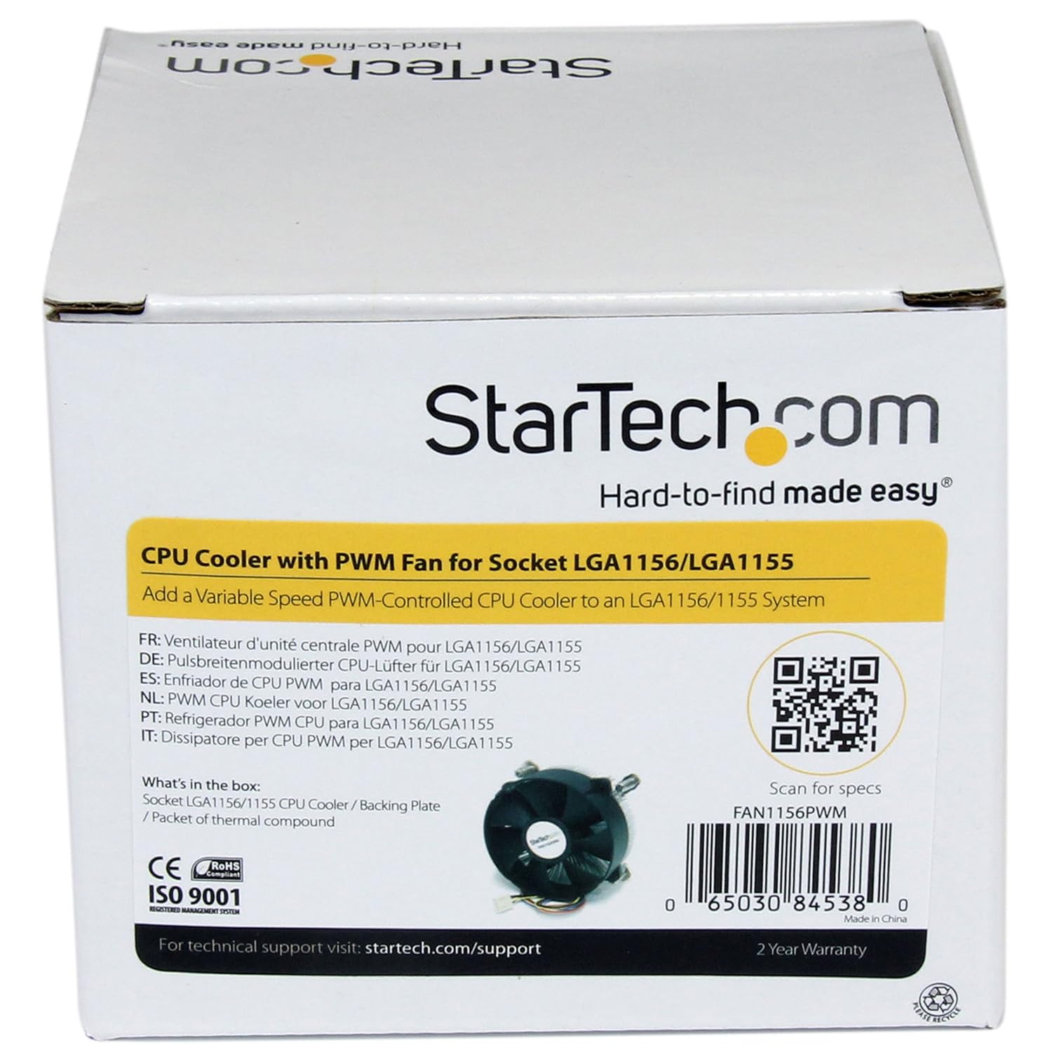 StarTech.com CPU Cooler Fan with Heatsink