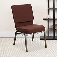 Flash Furniture HERCULES Series 18.5''W Church Chair with Book Rack