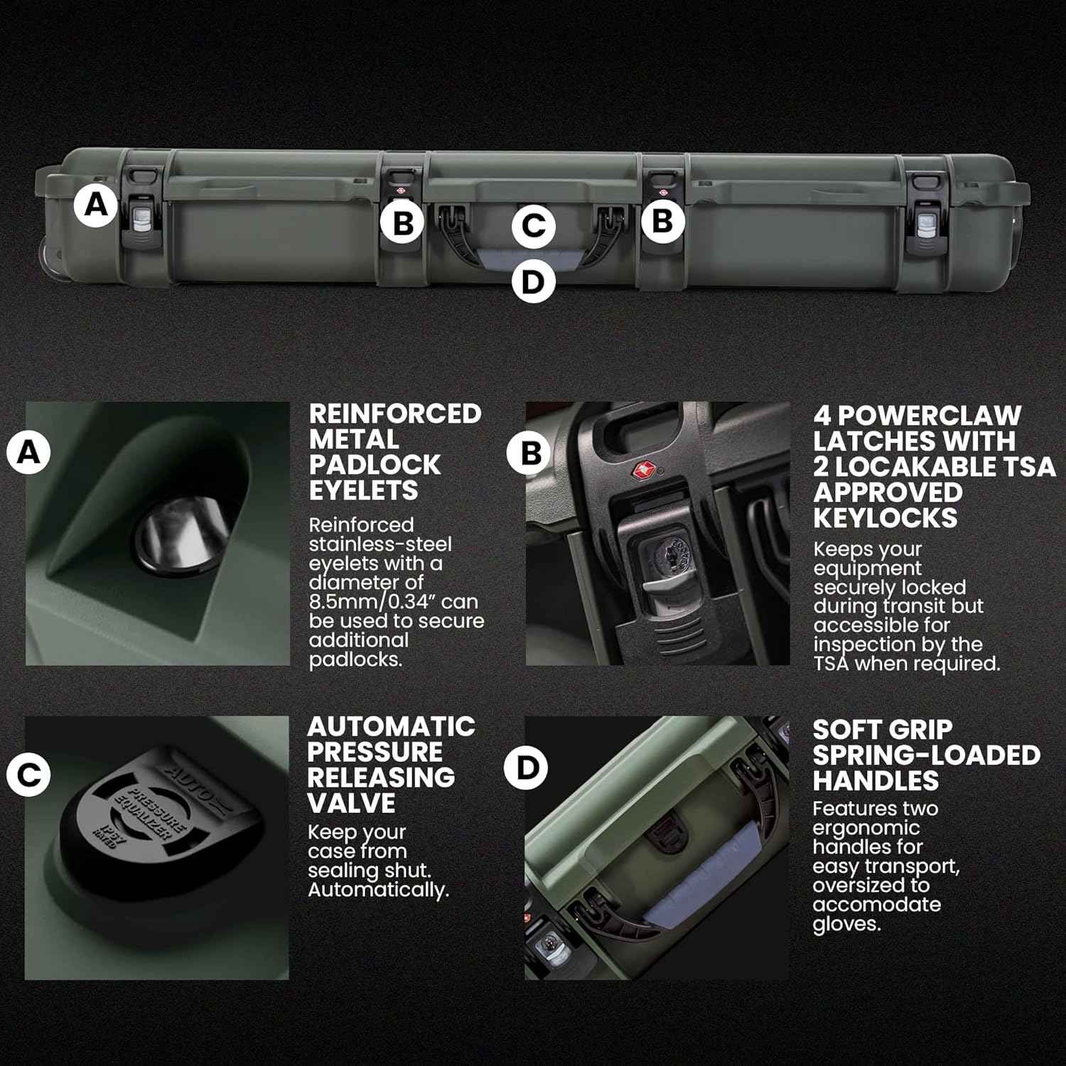 NANUK 990 IP67 Waterproof Hard Case with Wheels