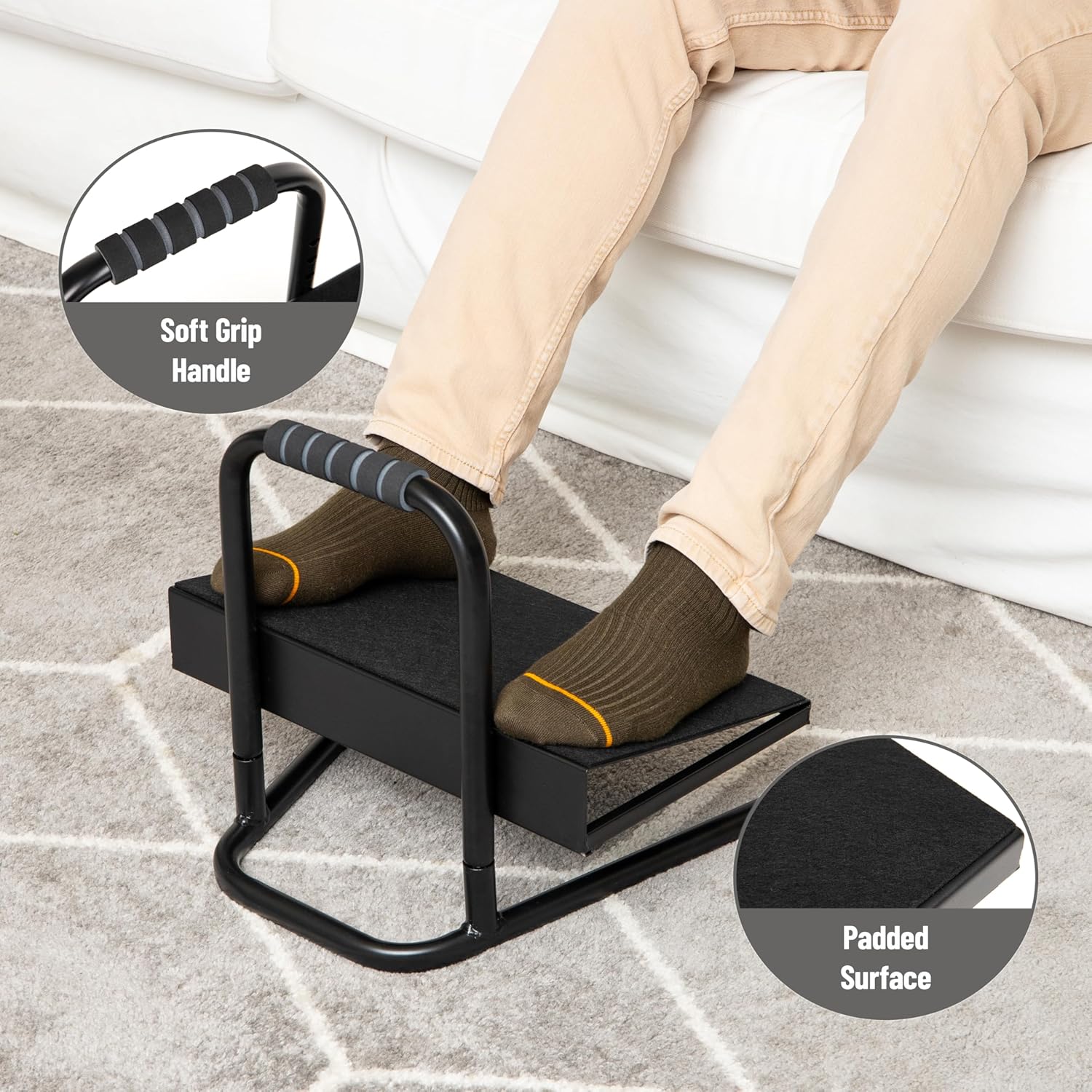 MIND READER Adjustable Ergonomic Foot Rest