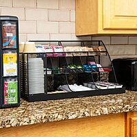 MIND READER 3-Tier 14-Compartment Countertop Organizer