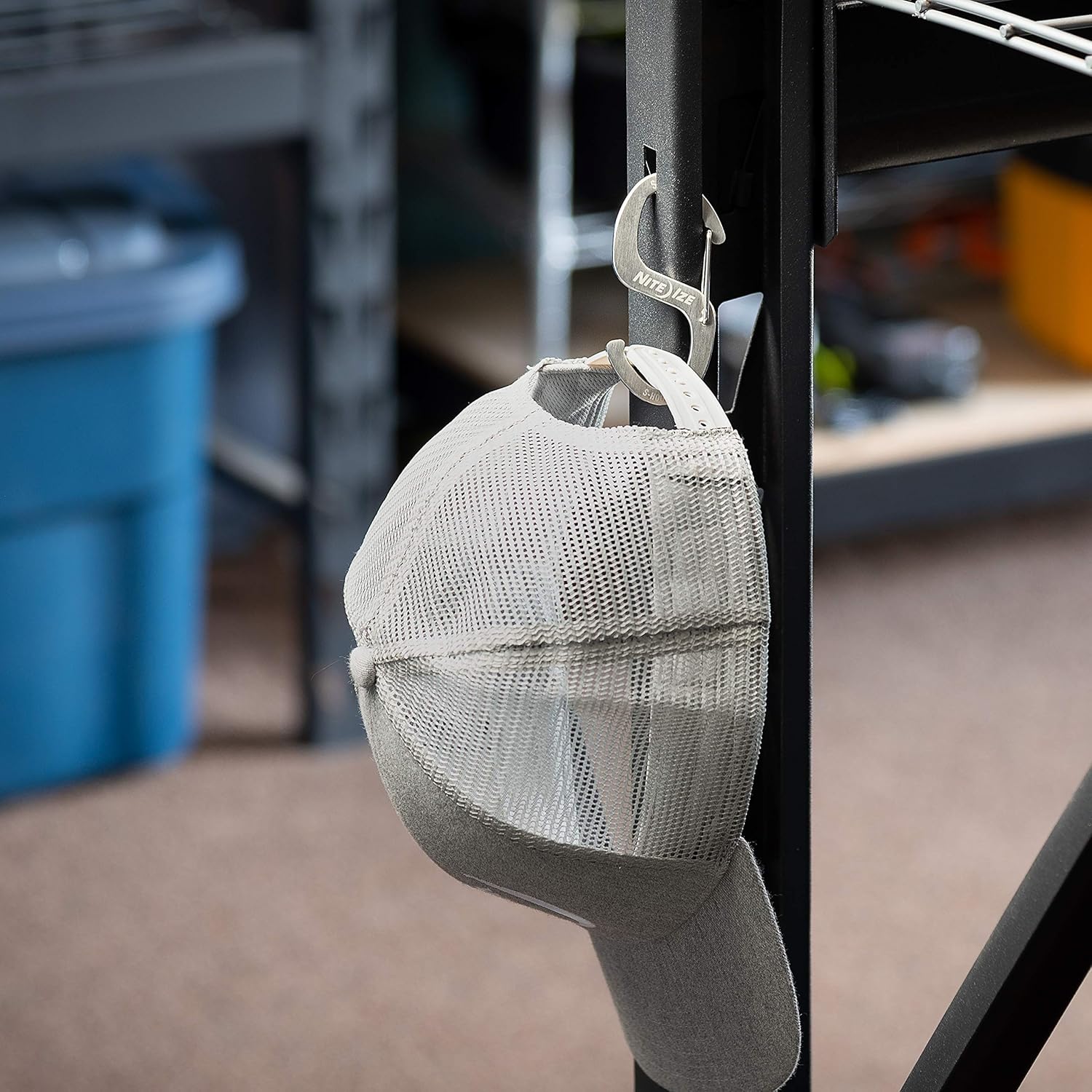 Nite Ize S-Biner Hook 'N Hold S-Hook, Stainless Steel S-Hook, Holds Pans, Tools and Plants, Stainless 1 Count (Pack of 1)