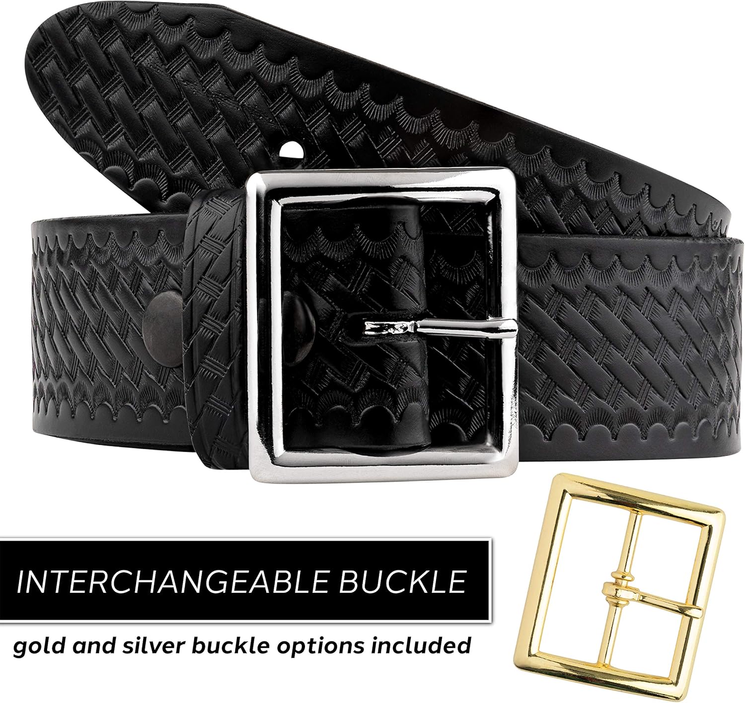 Perfect Fit 1.75in Garrison Leather Belt US Made, Black