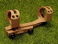 WARNE XSKEL34DE Gen 2, Extended Skeletonized 34mm MSR Mount, 6061 T6 Aluminum, Steel Threaded Inserts, Dark Earth