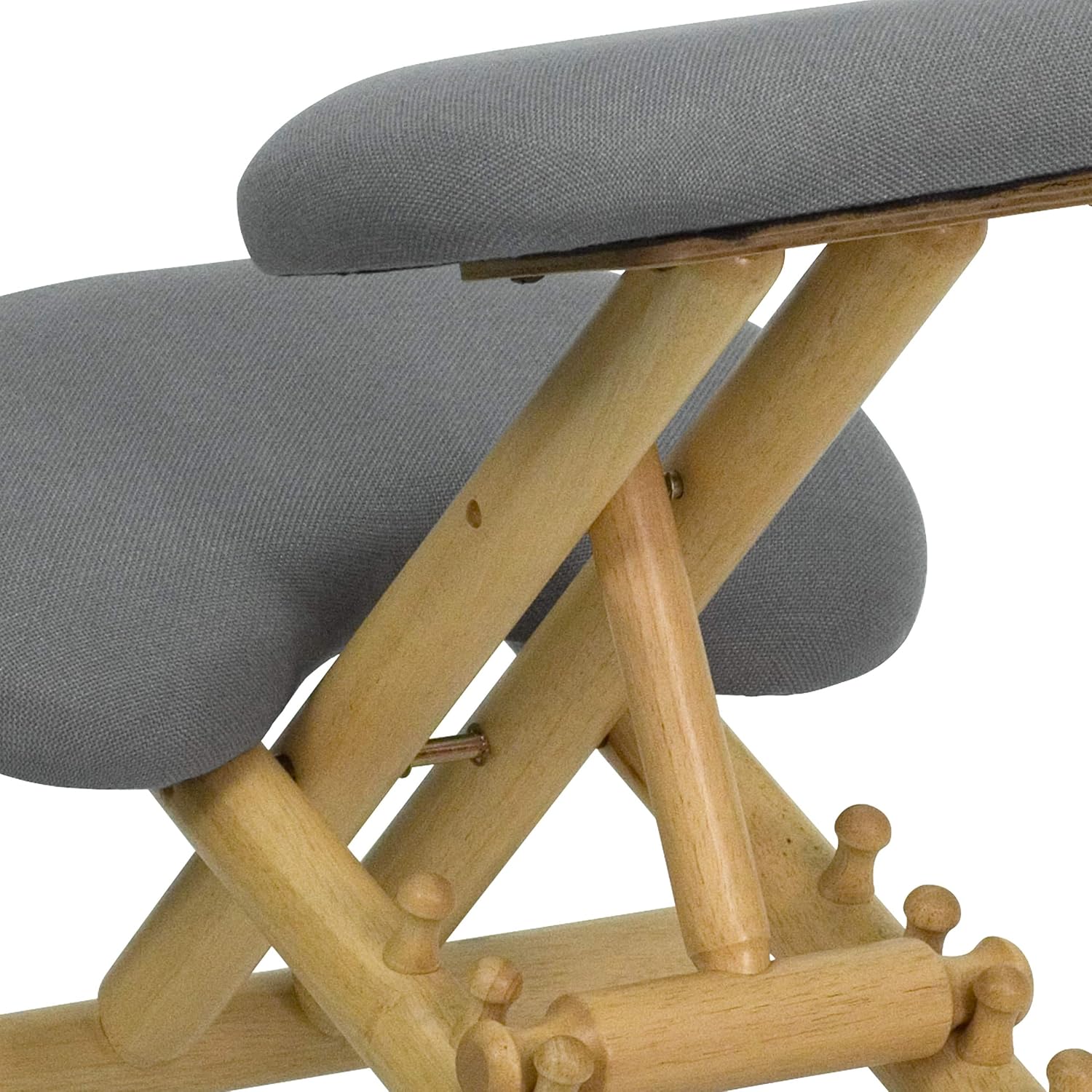 Flash Furniture Posey Mobile Wooden Ergonomic Kneeling Office Chair
