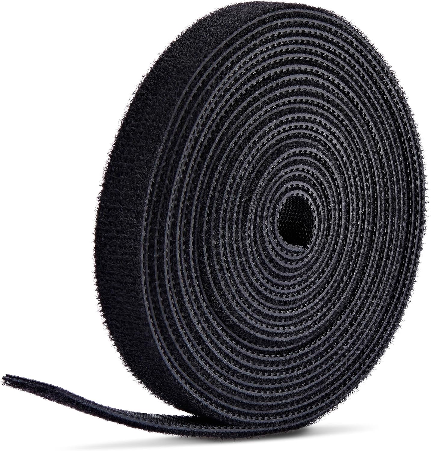StarTech.com 75ft (22.8m) Hook and Loop Roll, 0.5in Wide, Black, Cut-to-Size Reusable Cable Ties, Fastener Tape, Bulk Roll